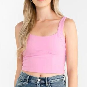 Abercrombie & Fitch Pink Crop Top XL